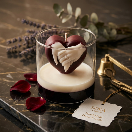 Heart Shape Romantic Aromatic Jar Candles for Couples