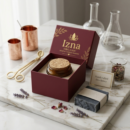 Amber Jar Scented Candles with Premium Packaging