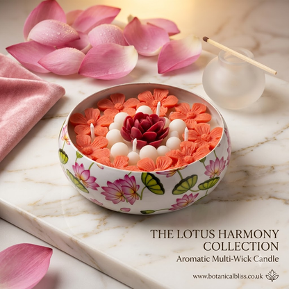 Floral Print Urli Scented Candle