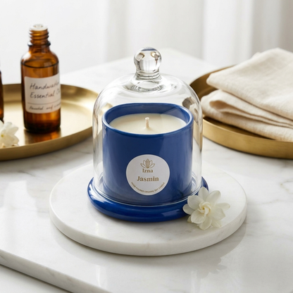 Glass Bell Jar Cloche Set