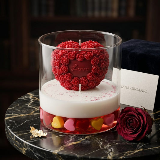 Heart Shape Romantic Aromatic Jar Candles for Couples