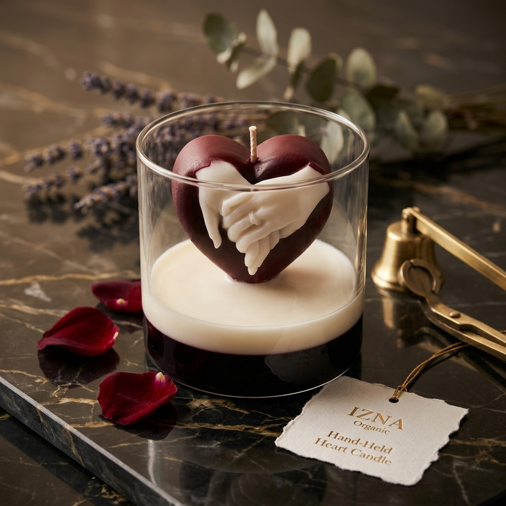 Heart Shape Romantic Aromatic Jar Candles for Couples